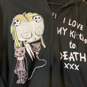 Rare Roman dirges Lenore zip up hoodie!!